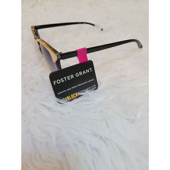 Foster Grant Gold trimmed Max Block Scratch/Impact Resistant Sunglasses New - Picture 4 of 5